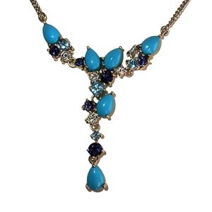 Sonora Beauty Turquoise, Gemstone & Sterling Silver "Y" Necklace